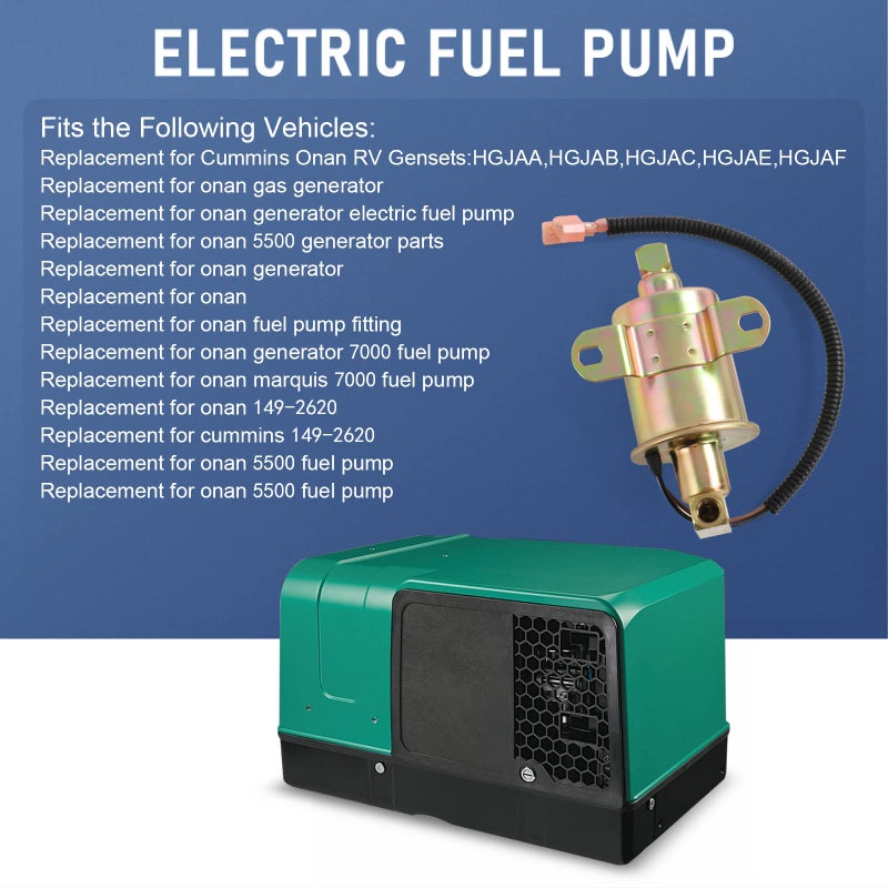 CARMOCAR Electrical Fuel Pump 149-2620 A029F887 A047N929 replacement for Onan Cummins - Image 4